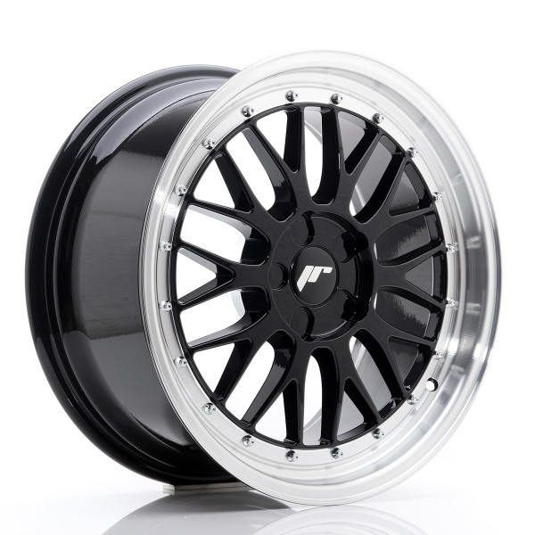 Japan Racing Felge JR23 18x8,5 ET25-48 5H BLANK Gloss Black w/Machined Lip