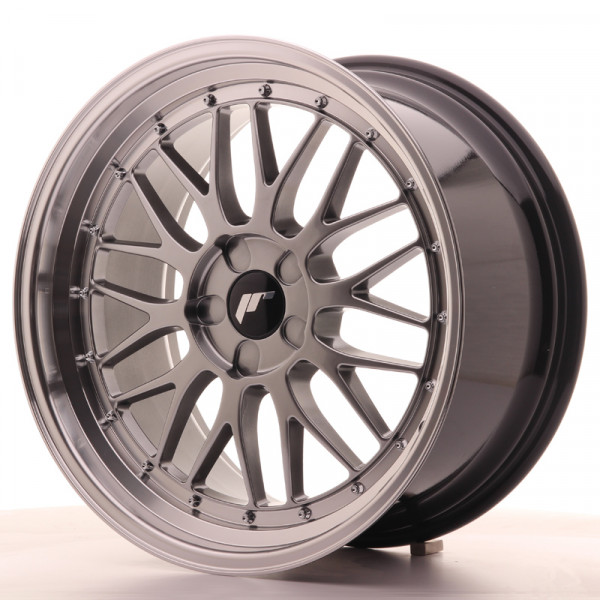 Japan Racing Felge JR23 19x9,5 ET20-48 5H BLANK Hyper Black w/Machined Lip