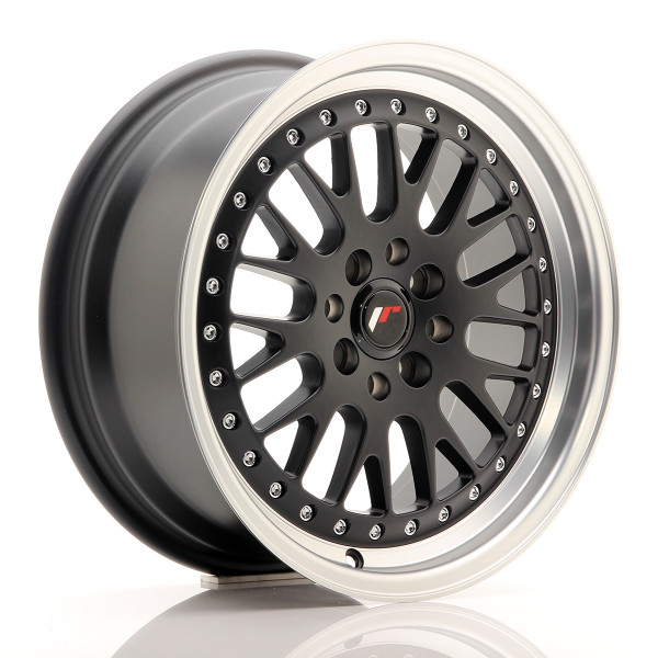 Japan Racing Felge JR10 16x7 ET30 4x100/108 Matt Black w/Machined Lip