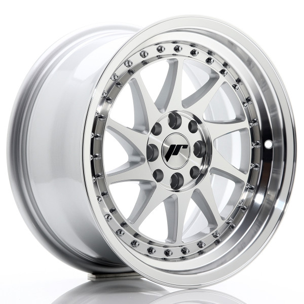 Japan Racing Felge JR26 16x8 ET25 4x100/108 Silver Machined Face