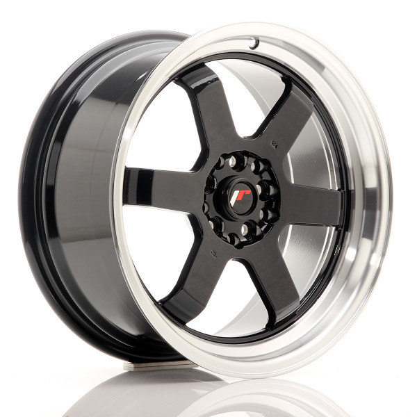 Japan Racing Felge JR12 17x8 ET33 5x100/114 Gloss Black w/Machined Lip