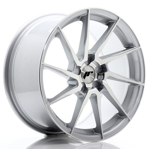 Japan Racing Felge JR36 18x9 ET20-48 5H BLANK Silver Brushed Face