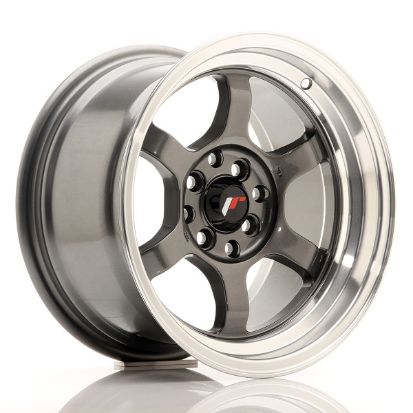 Japan Racing Felge JR12 15x8,5 ET13 4x100/114 Gun Metal w/Machined Lip