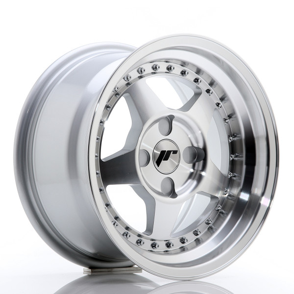 Japan Racing Felge JR6 15x8 ET25 4H BLANK Silver Machined Face